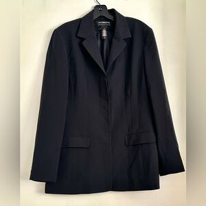 Liz Claiborne Women's Long Black Blazer